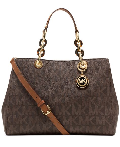 michael kors authwntic cynthia medium|Michael Kors Signature Cynthia Medium Satchel .